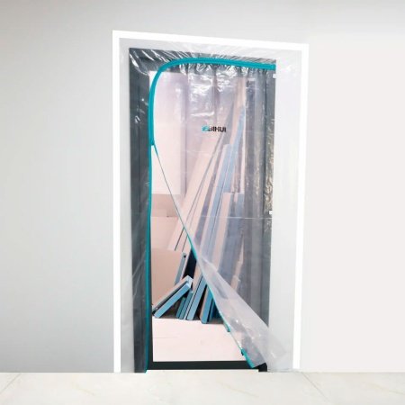 Bihui støvdør L-åbning, 220 x 112 cm. Miljøbilledet viser produktet i brug. 