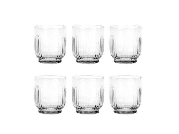 Aida drikkeglas 6 stk. klar Aida drikkeglas 6 stk. klar. 33 cl. Billedet viser produktet med hvid baggrund.