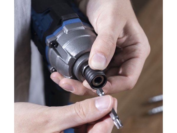 Scheppach slagskruetrækker C-ID180-X 20V solo. Billedet viser produktet med hvid baggrund.