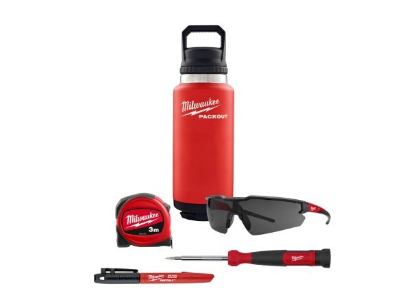 Milwaukee termoflaske m/værktøj packout 8 dele Milwaukee termoflaske m. værktøj - 8 dele. 4932499152