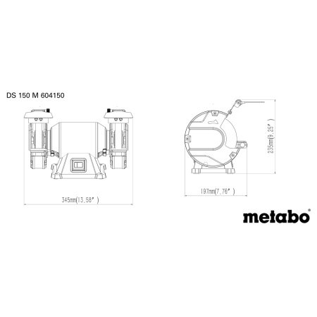 Metabo bænksliber DS 150 M Metabo bænksliber