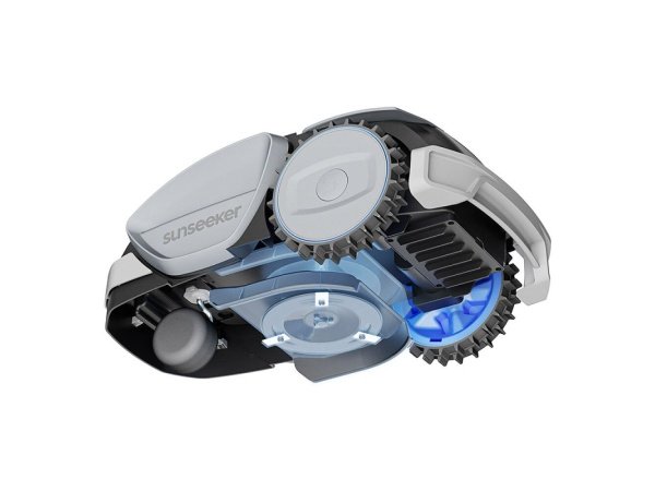 Sunseeker V3 robotplæneklipper. Produkt vises
