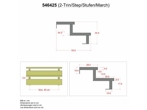 Plus trappevange 2-trin
