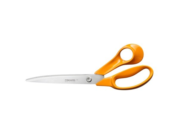 Fiskars Classic universalsaks Fiskars Classic universalsaks 25 cm til højrehåndede brugere. Billedet viser produktet lukket.