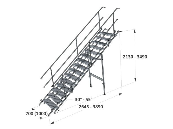 Materielhuset byggepladstrappe