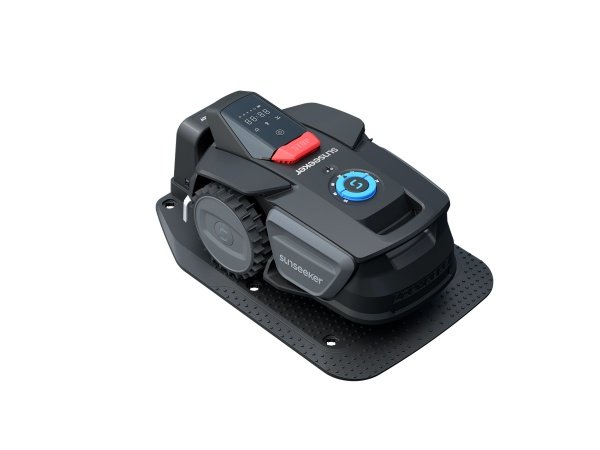 Sunseeker V1 robotplæneklipper. Produkt vises
