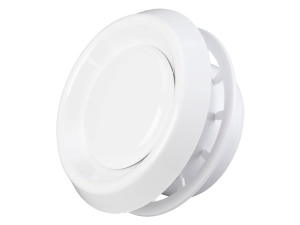 Duka VRF ud- og indblæsningsventil, hvid