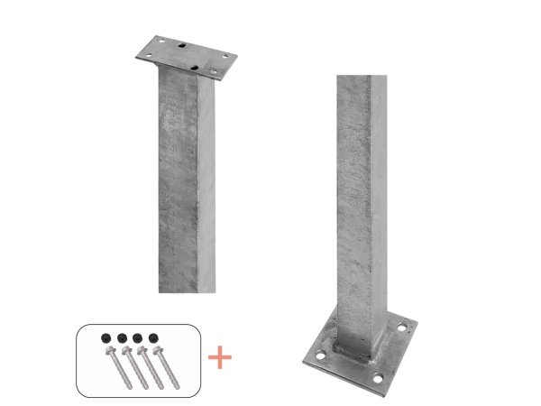 Plus stålstolpe m/fod