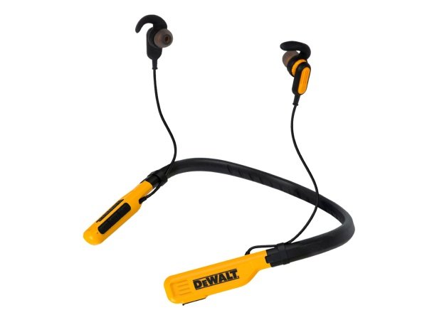 Dewalt Jobsite Pro høretelefoner med nakkebøjle, USB-C, IPX6