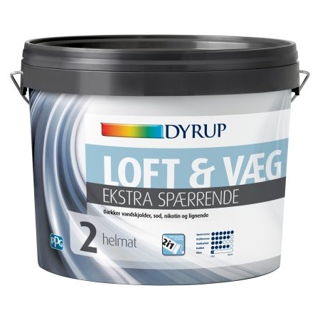 Dyrup væg & loft 2 helmat hvid