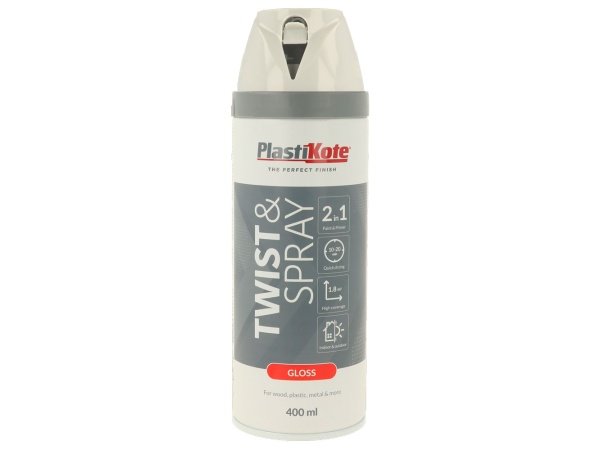 Plasti-kote hvid blank 9010