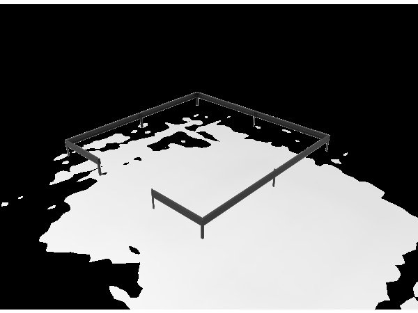 Juliana stålfundament sort