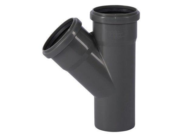 HT Safe grenrør grå PP