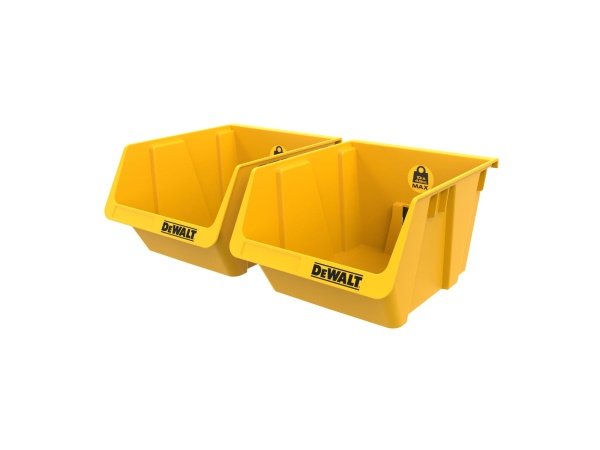 Dewalt plastbeholder (2 pk) Dewalt plastbeholder (2 pk) DXL Tough System 2.0. Billedet viser produktet fra siden.