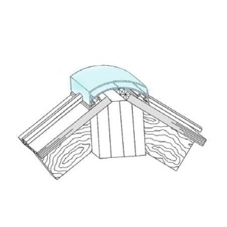 Plastmo TwinL. rygningsprofil
