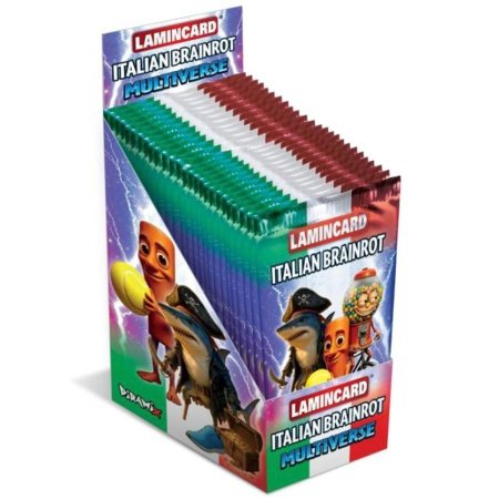 Pakke med Brainrot Collectible Cards Wave 2 (5 kort) – 4 standard + 1 specialkort – samlerkort 10-4.dk