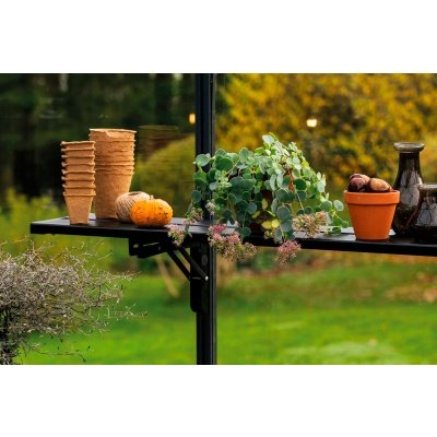 Halls integreret lamelhylde, produkt set forfra