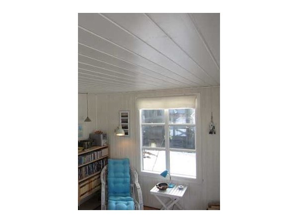 19x125mm fyrrustik hvidmalet