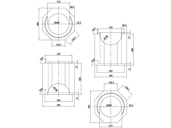 Schiedel DM Ø20cm indermodul