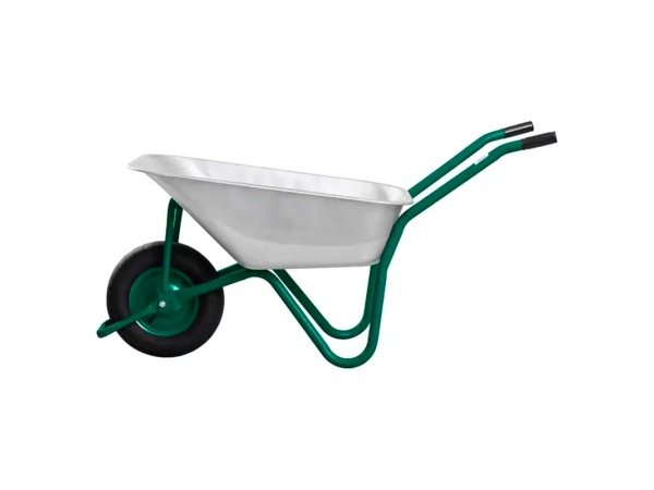 Grouw trillebør 110ltr, produkt set forfra