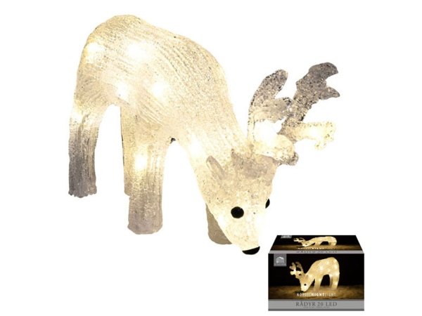 DGA rensdyr lysfigur 20 LED DGA rensdyr lysfigur 20 LED, 18 cm