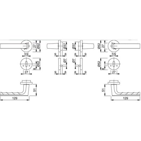 Hoppe Hamburg dørgreb