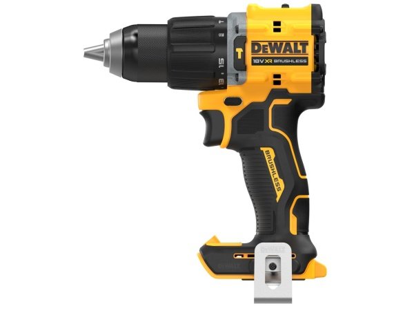 Dewalt 18V XR kulløs kompakt slagboremaskine, Solo. Billedet viser produkt forfra.