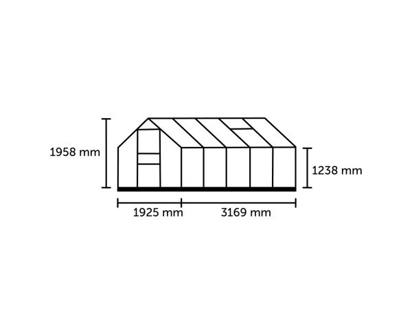 Halls Popular 106 6,2m2drivhus