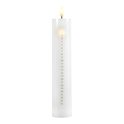 DGA LED kalenderlys 24,5 cm i voks
