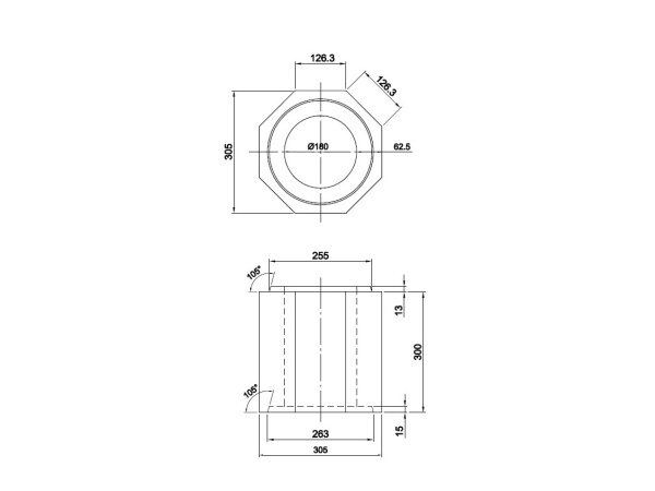 Schiedel DM Ø18cm indermodul