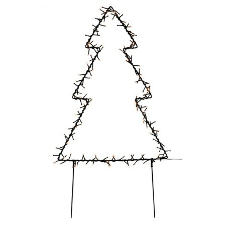 Nordic Winter juletræ metal Nordic Winter metal juletræ med lys 75 cm. Billedet viser produktet med hvid baggrund.