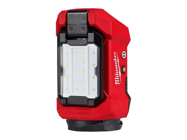 Milwaukee arbejdslampe M12 ALIP-0. PACKOUT™ Kompatibel, 1200 Lumen. Billedet viser produktet forfra.