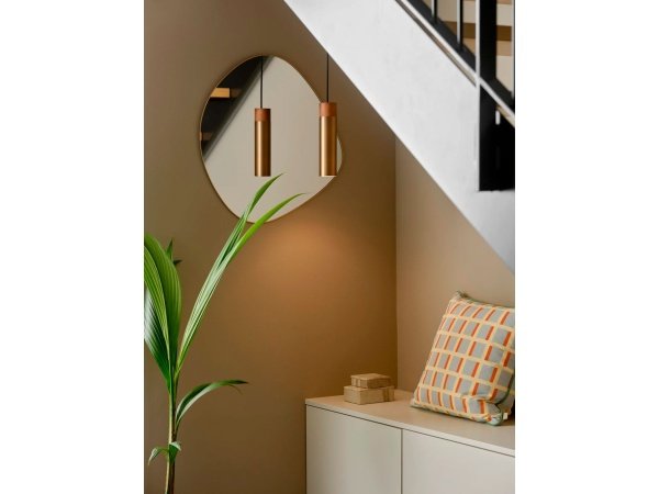 Nordlux Tilo Pendel bruneret messing. Billedet viser produktet med hvid baggrund.