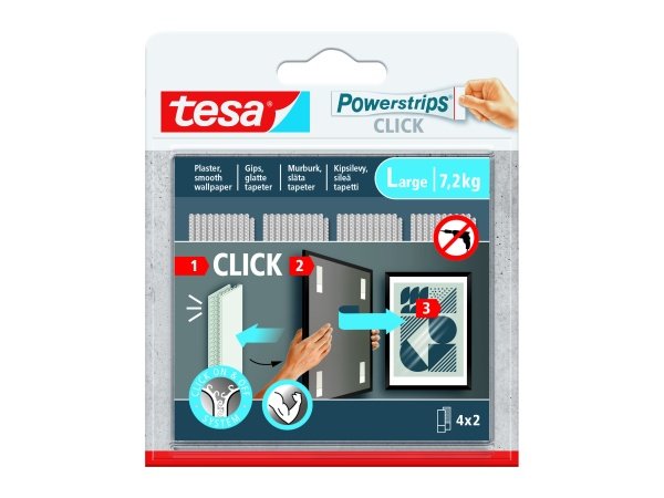 Tesa Powerstrips Click L