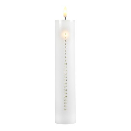 DGA LED kalenderlys 24,5 cm i voks