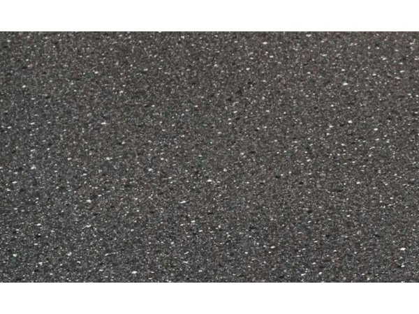 Wallmann laminatbordplade, granit/antracit. Billedet viser produktet fra siden.