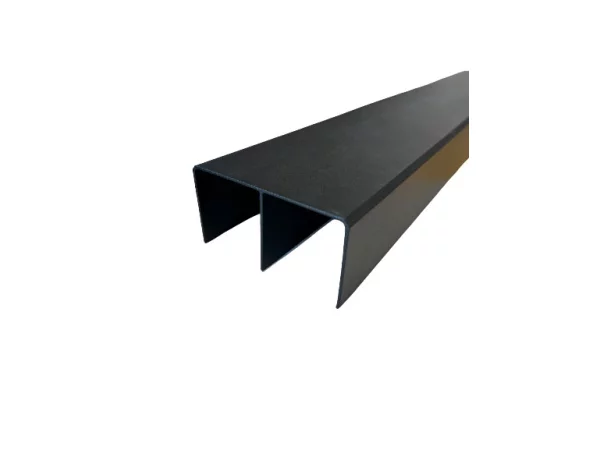 Svalk KG50 topskinne, sort, 2 spor Svalk KG50 topskinne, sort, 2 spor.