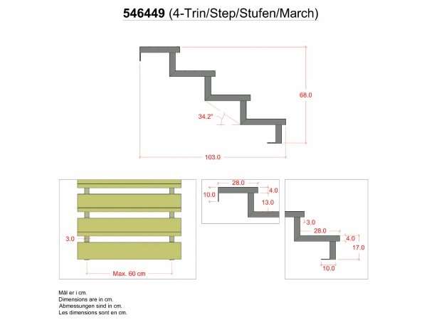 Plus trappevange 4-trin