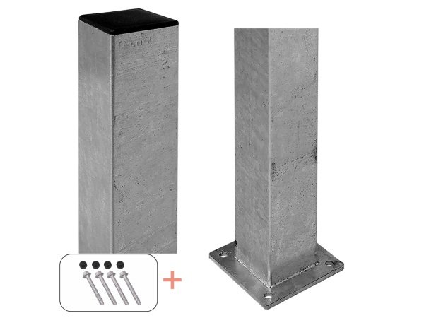 Plus stålstolpe m/fod