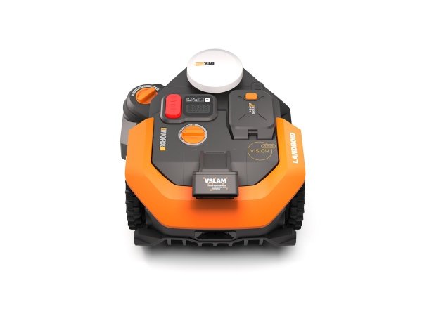 Worx WR308E robotplæneklipper. Produktet vises oppefra