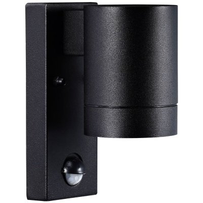 Nordlux Tin Maxi væglampe i sort med sensor