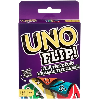 UNO FLIP. Produkt vises i indpakning