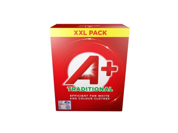 A+ vaskepulver traditionel