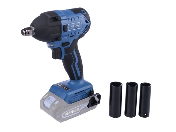 Scheppach slagnøgle BC-IW350-X, 20V, solo. Billedet viser produktet med hvid baggrund.