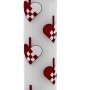 Haarhr & Co 2 LED-stagelys med julehjerter og 3D flammer 3005199