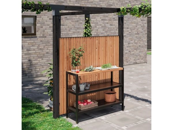 Plus Saga Thermowood® hegn, træ