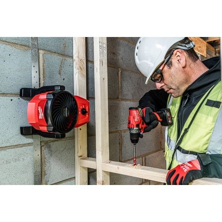 Milwaukee bordventilator Milwaukee bordventilator M12 AF-0. Billedet viser produkt forfra.
