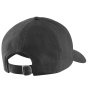 Carhartt Graphic cap sort/broderet med hvid. Billedet viser produktet bagfra.