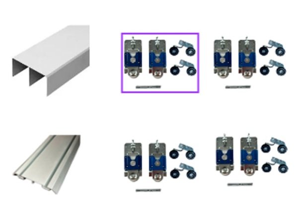 Svalk skydedørsbeslagsæt