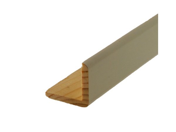 CT hjørneliste hvidmalet